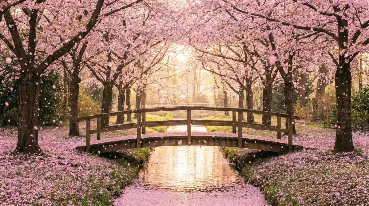 樱花桥畔 - 东京一本一道一二三区 唯美风景